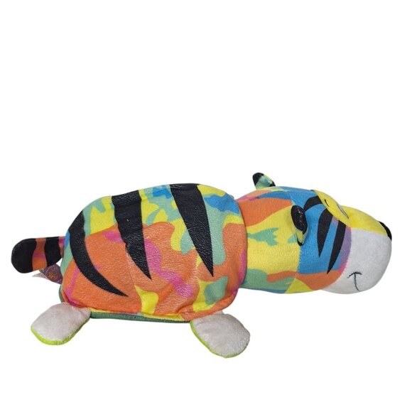 Flip A Zoo Gildy Tiger Toby Turtle Plush 15 Inch - Picture 5 of 12